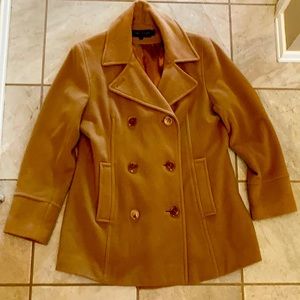 Double breasted wool/cashmere jacket